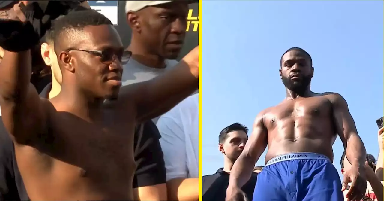 Deji weighs in over 20lbs heavier than Mayweather Jr ahead of exhibition bout