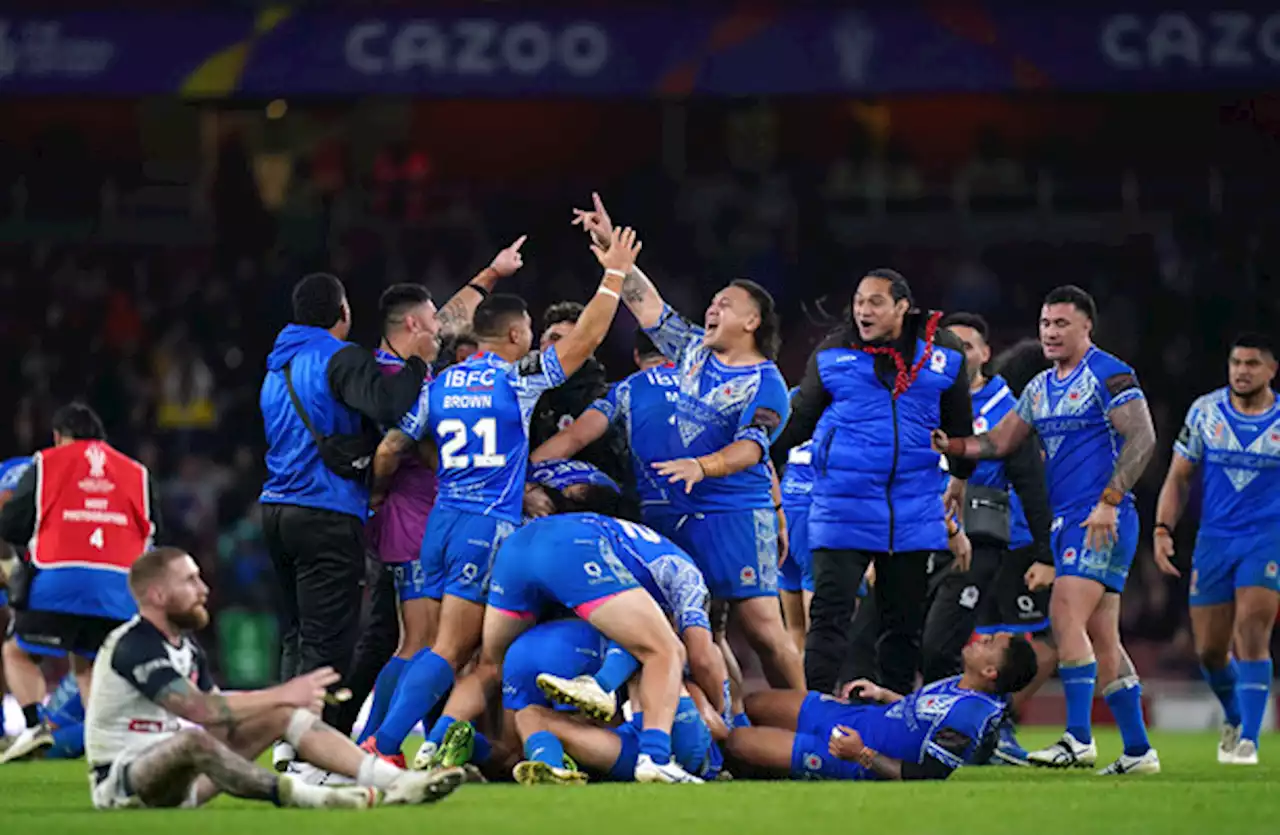 Samoa claim giant upset of hosts England to reach Rugby League World Cup final