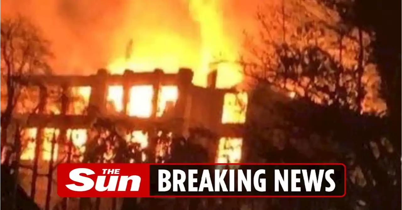 Huge blaze engulfs building in flames as fire crews scrambled Scots city centre