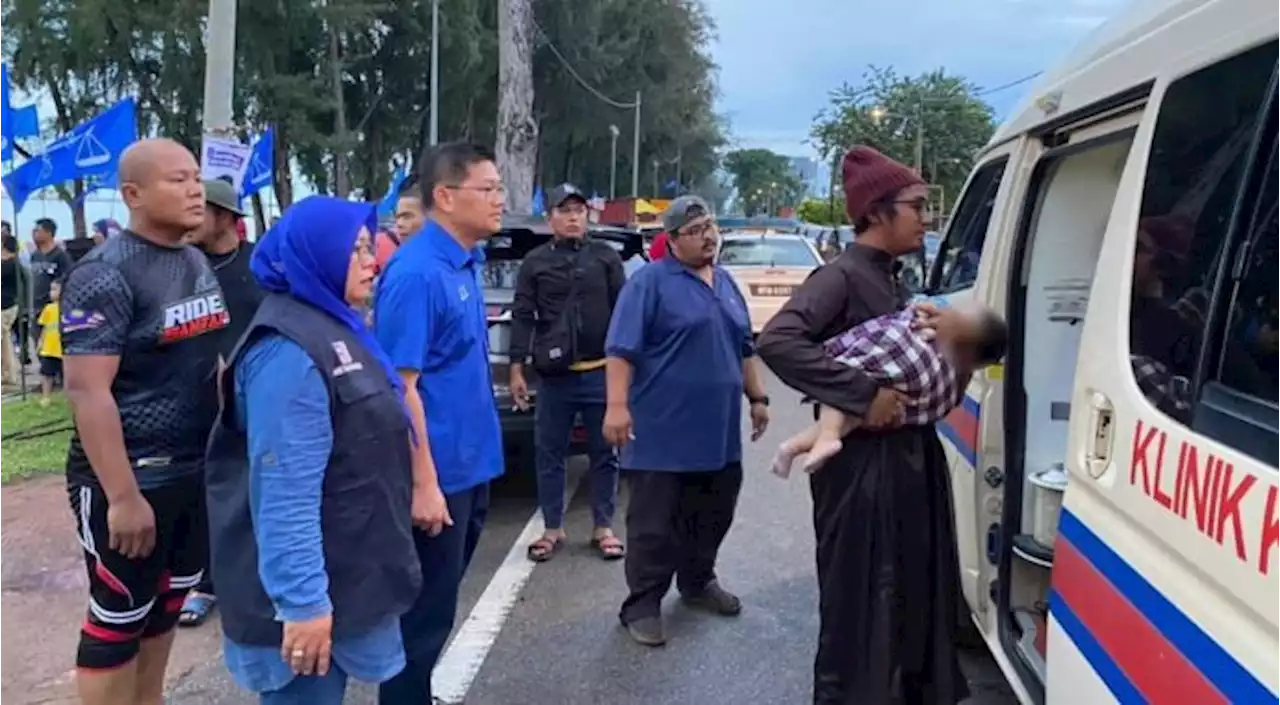 Pokok ru Pantai Puteri hempap bayi