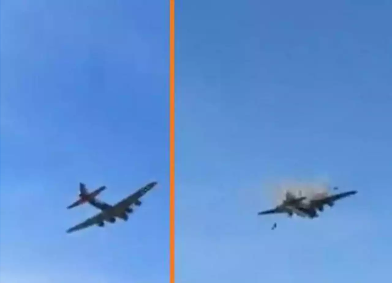 Dos aviones antiguos colisionan durante espectáculo en Dallas, Texas