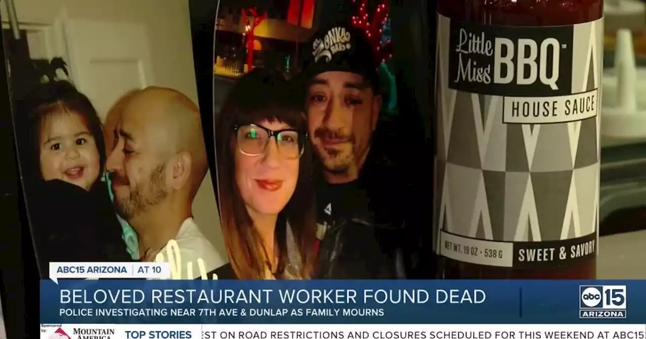 Wife and colleagues grieve beloved Phoenix restaurant worker found dead in canal