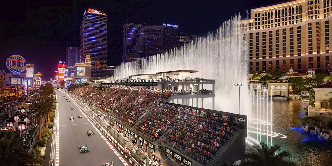 F1 Las Vegas Grand Prix: Amazing First Rendering of Bellagio Fountains Grandstands