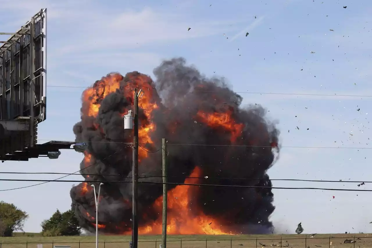 Two aircraft collide during Veterans Day air show in Dallas