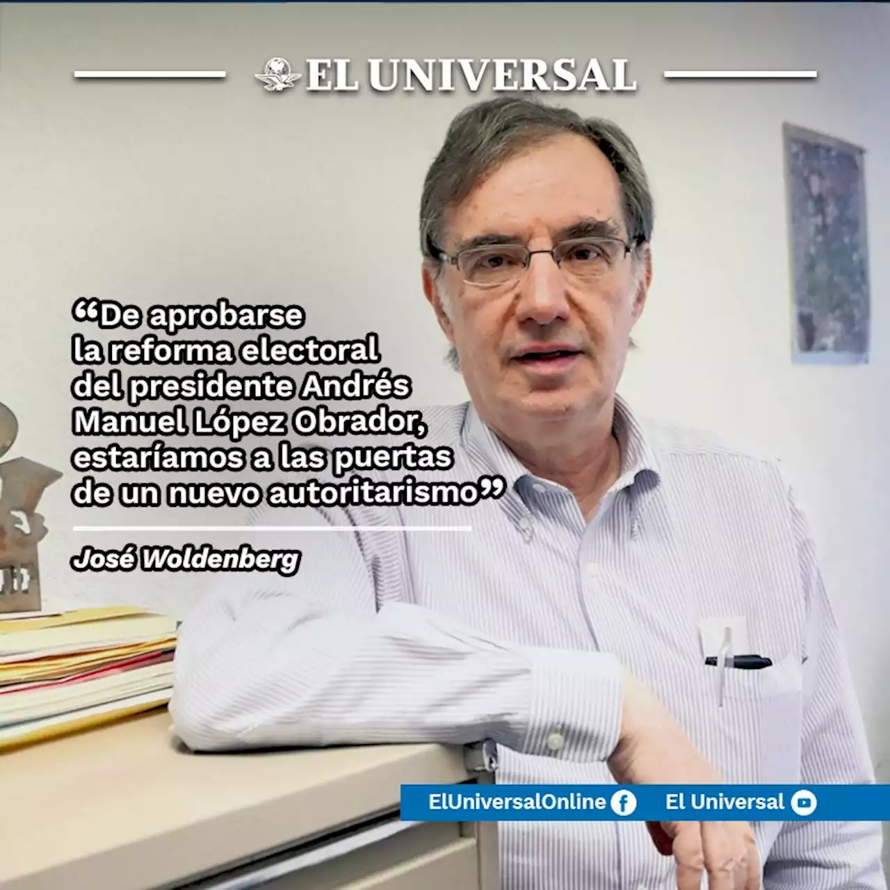 AMLO quiere tener al INE alineado a su voluntad: Woldenberg