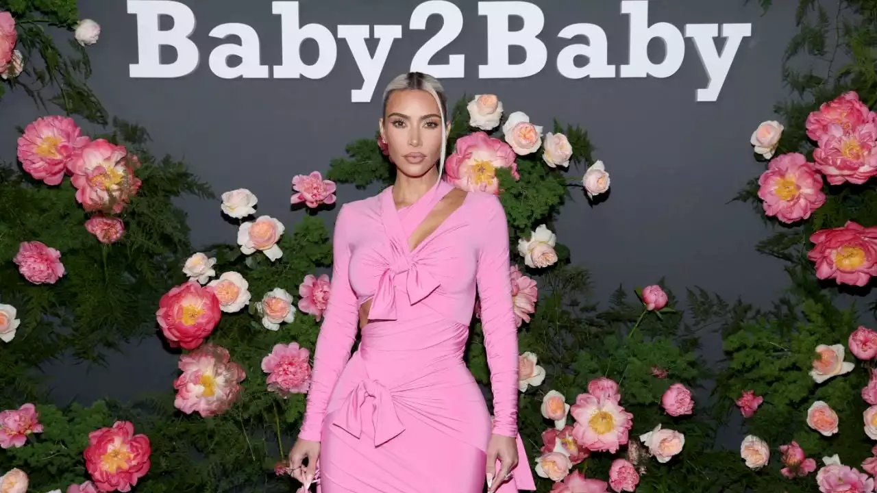 Kim Kardashian Accepts The Giving Tree Award During Baby2Baby Gala