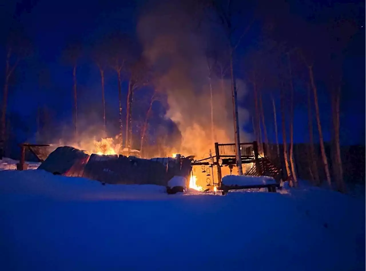 Fire destroys cabin in remote area near Park City