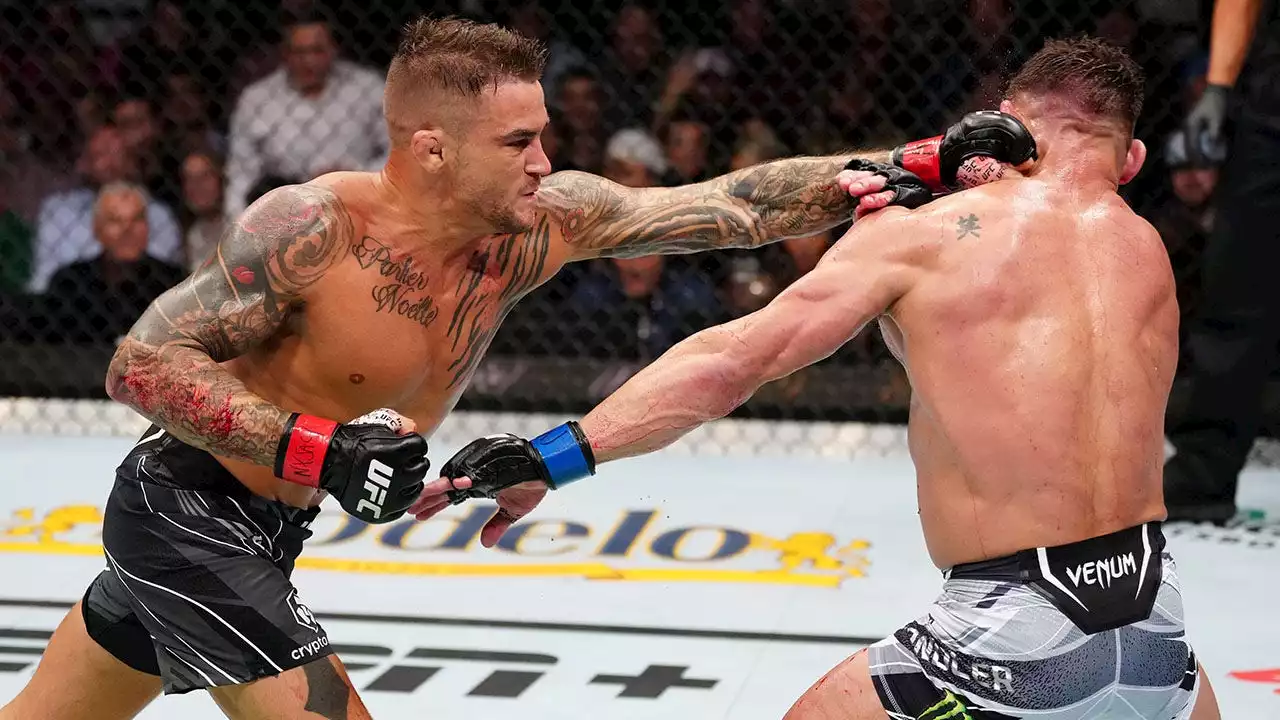 UFC 281: Dustin Poirier beats Michael Chandler in bloody brawl, calls him 'dirty mother----er' after fight