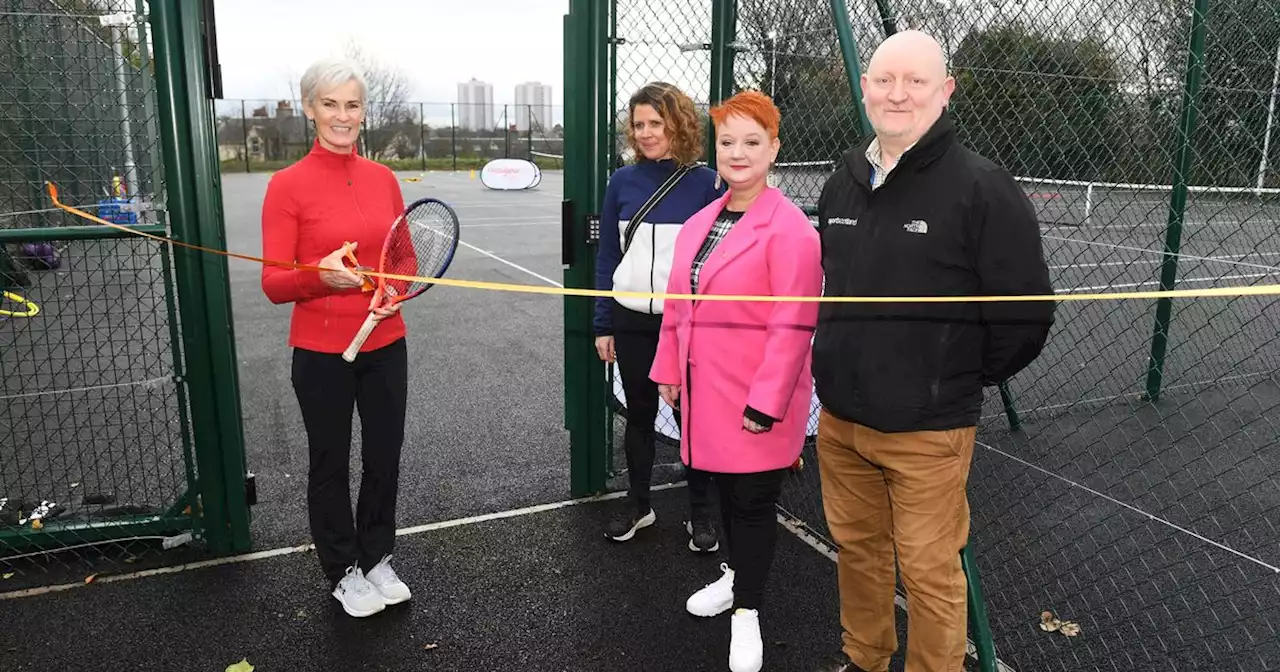 Judy Murray reopens Maryhill Park tennis courts after £257,000 revamp