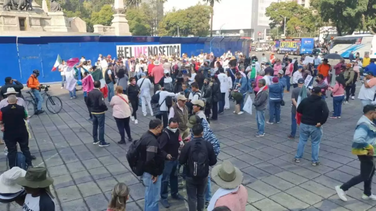 Marcha a favor del INE en vivo: comienza a llegar gente al Ángel de la Independencia