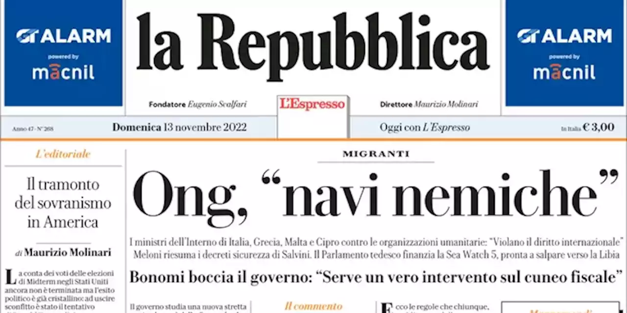 Le prime pagine di oggi - Il Post