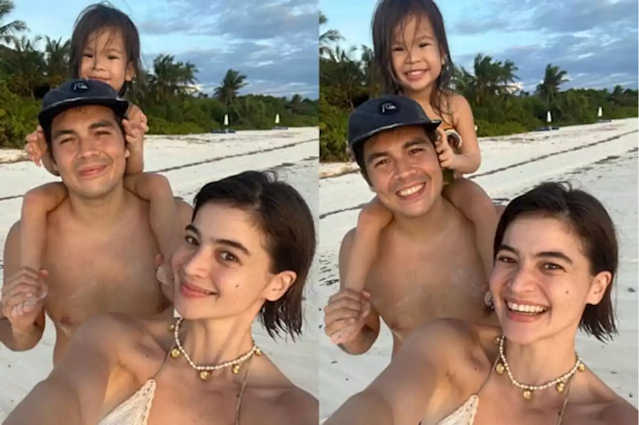 LOOK: Anne Curtis, Erwan Heussaff go on beach trip with Dahlia for fifth wedding anniversary