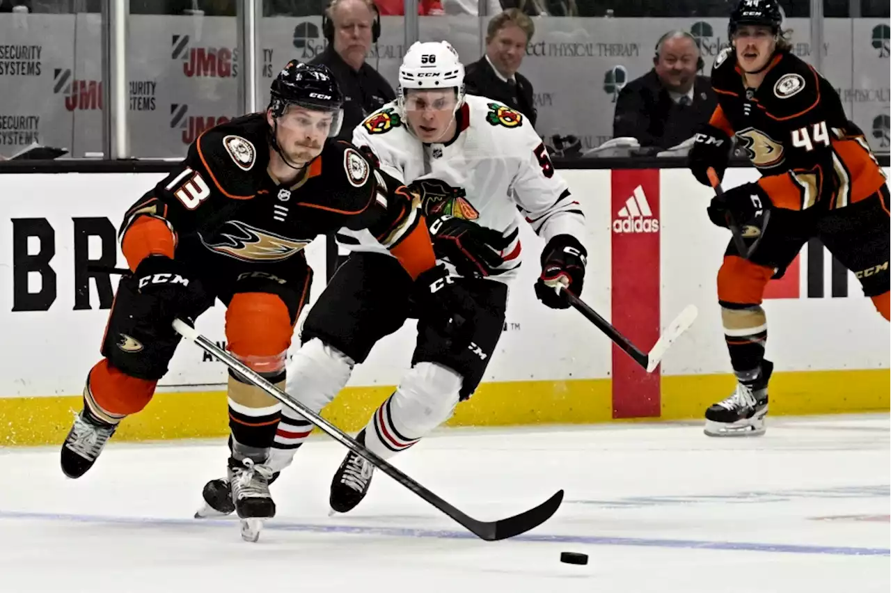 Jarred Tinordi’s 2nd goal sends Blackhawks past Ducks