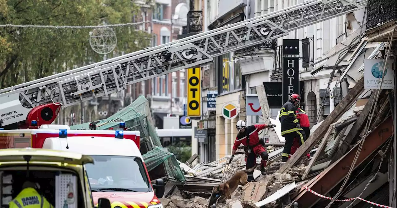 Lille : une personne décédée a été retrouvée dans les décombres des immeubles effondrés