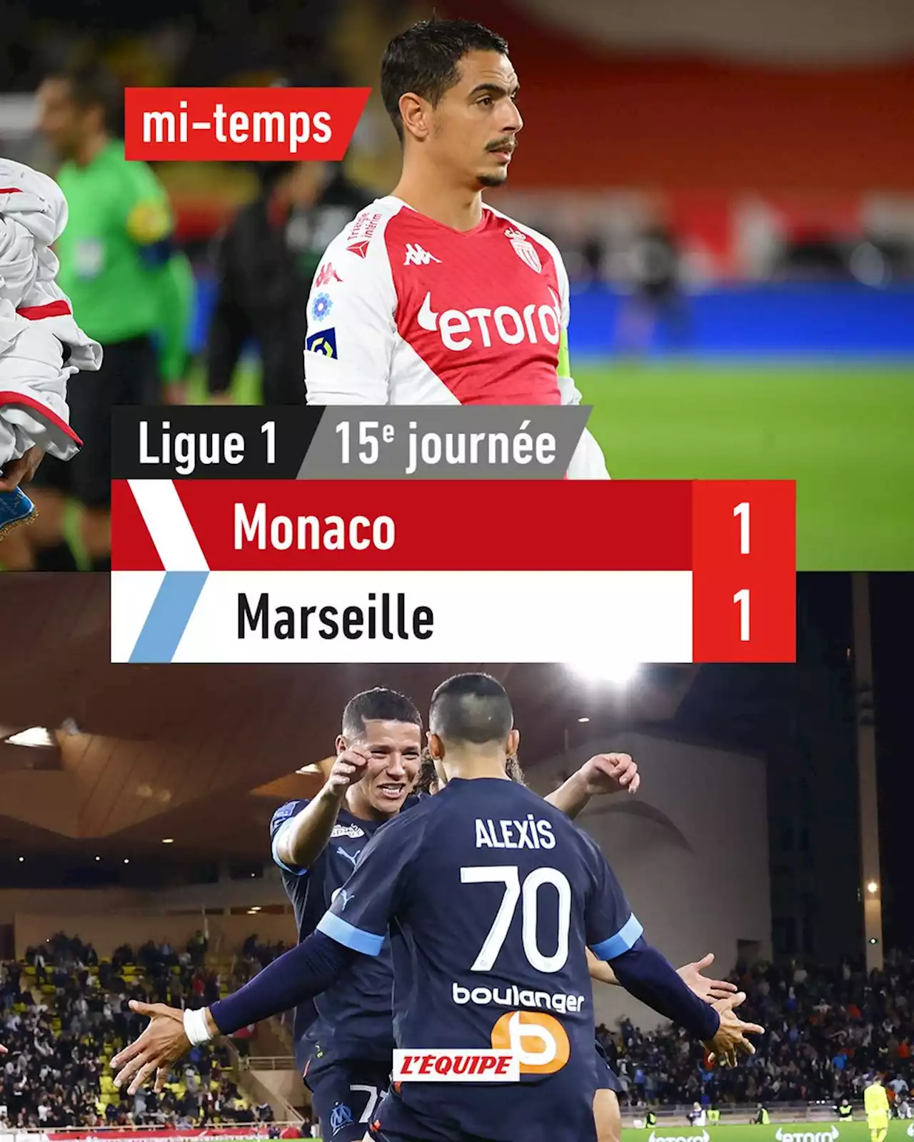 Monaco - OM en direct, Ligue 1 Uber Eats (13/11/2022)