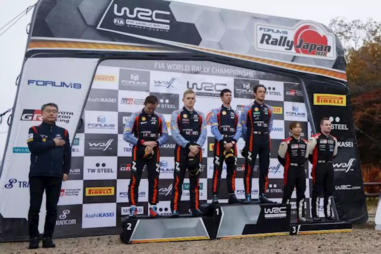 Thierry Neuville remporte le Rallye du Japon devant Tänak et Katsuta, Ogier 4e