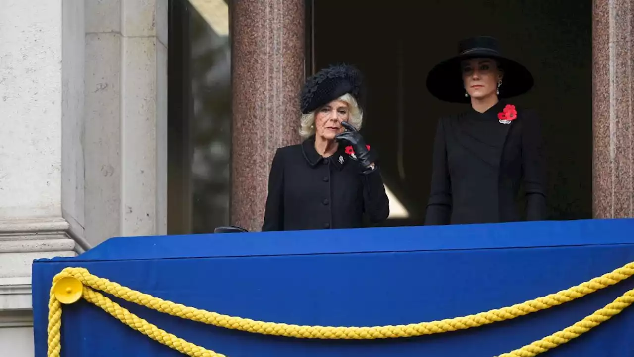 Queen Consort Camilla and Catherine, Princess of Wales Leave Poignant Empty Space on Balcony to Honor Queen Elizabeth at Remembrance Sunday