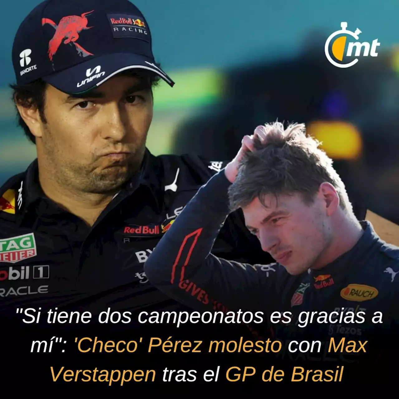 Checo Pérez le tiró a Verstappen por no devolverle posición en Brasil