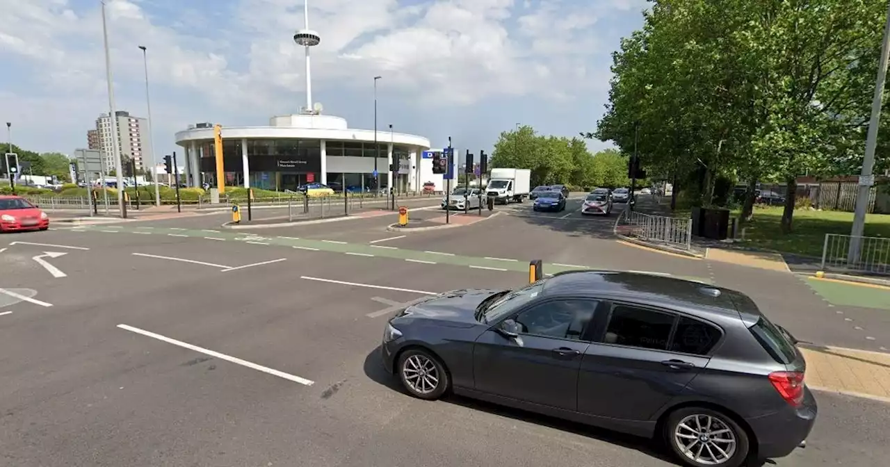 Two taken to hospital after crash on main city centre road