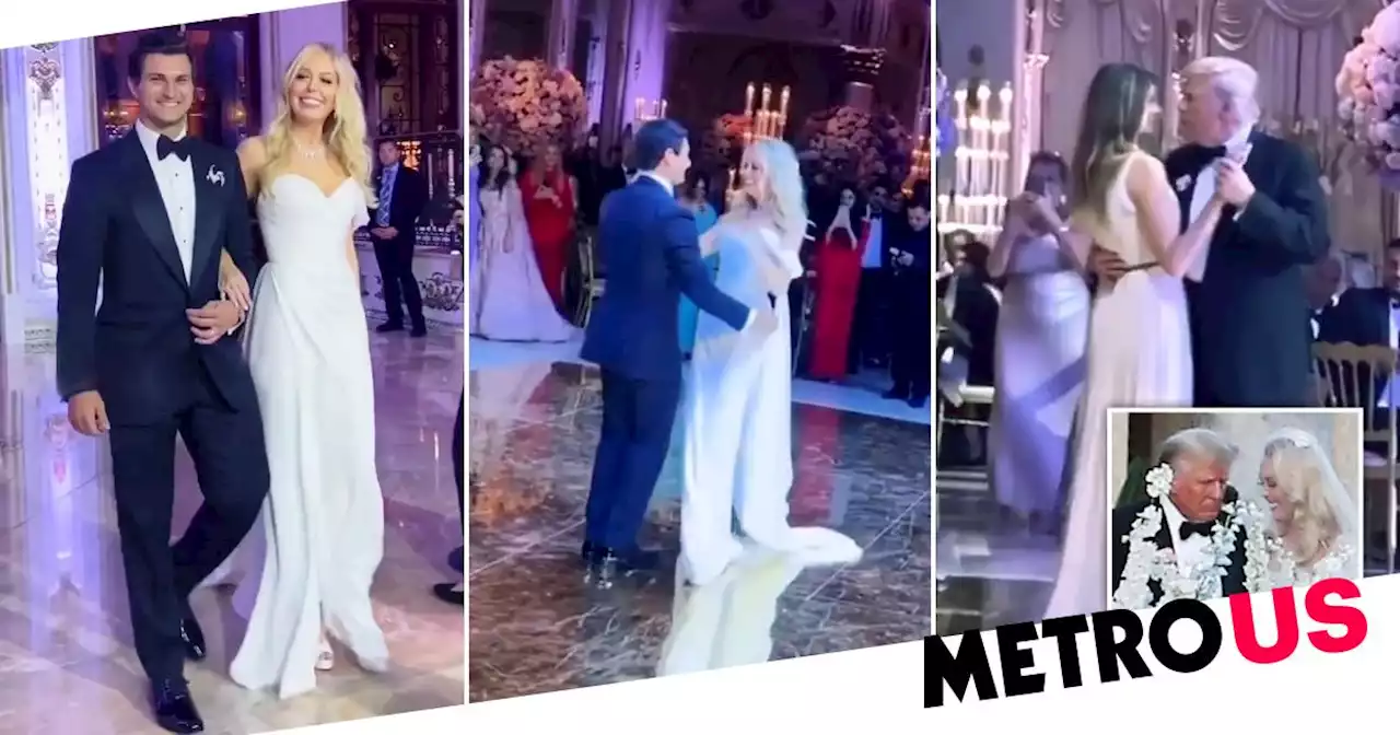 Donald dances with Melania at daughter Tiffany's wedding to billionaire heir