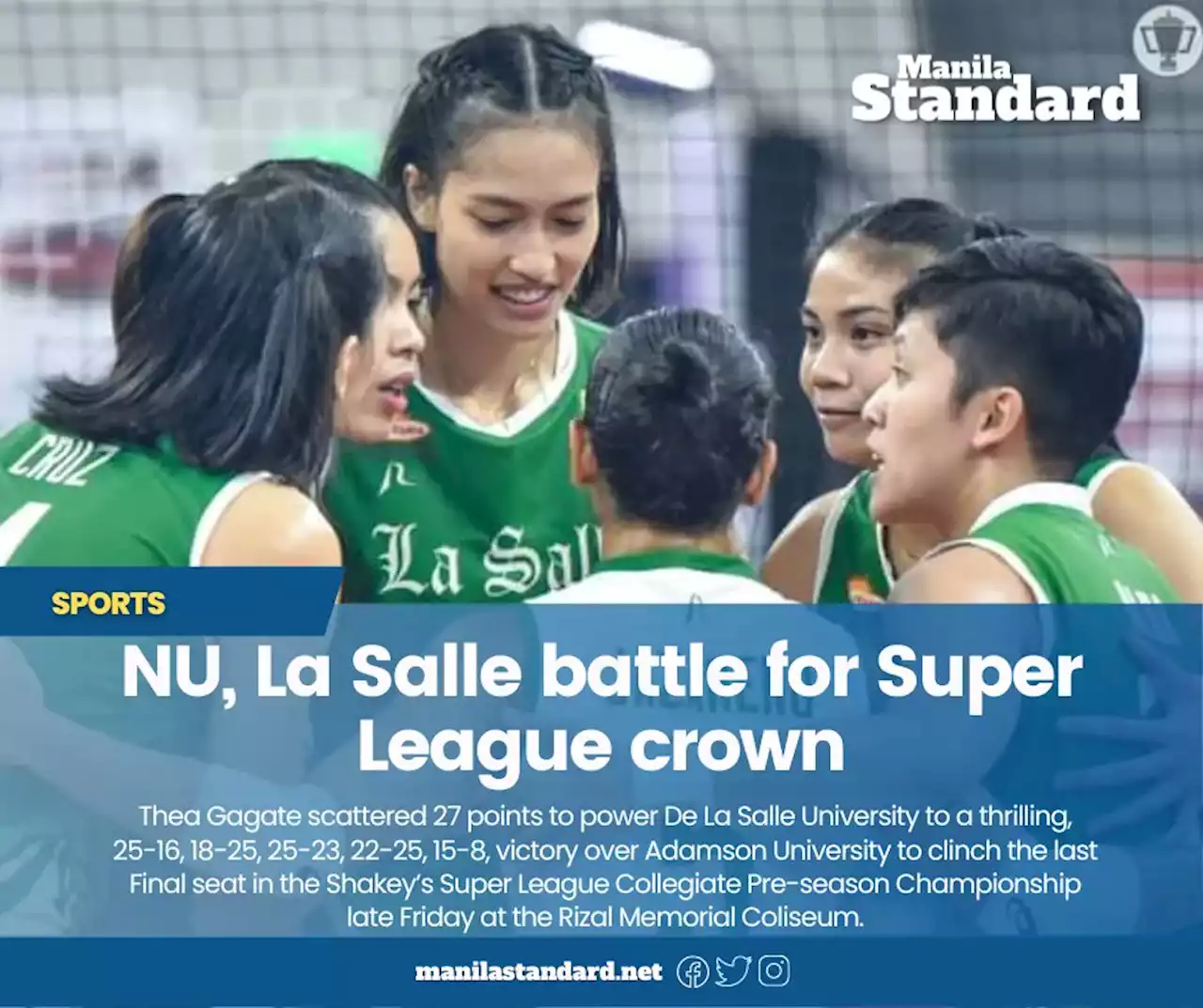 NU, La Salle battle for Super League crown