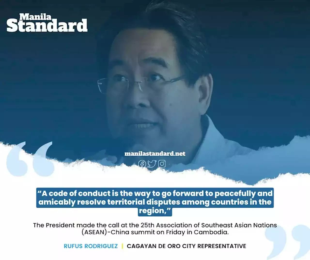 CDO solon backs PBBM’s call for code of conduct in SCS