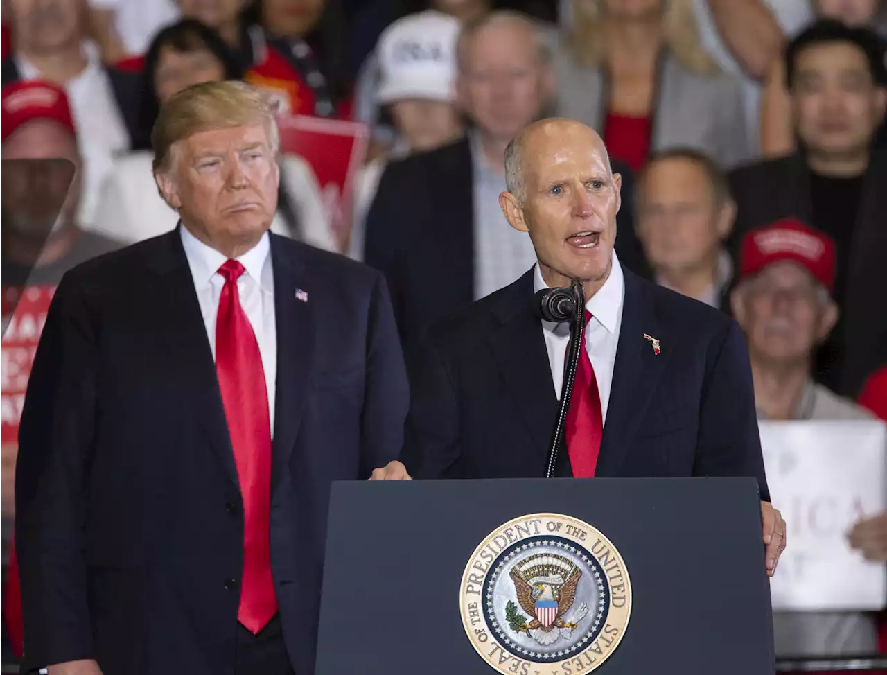 Trump backs Rick Scott over McConnell to be GOP leader as infighting grows