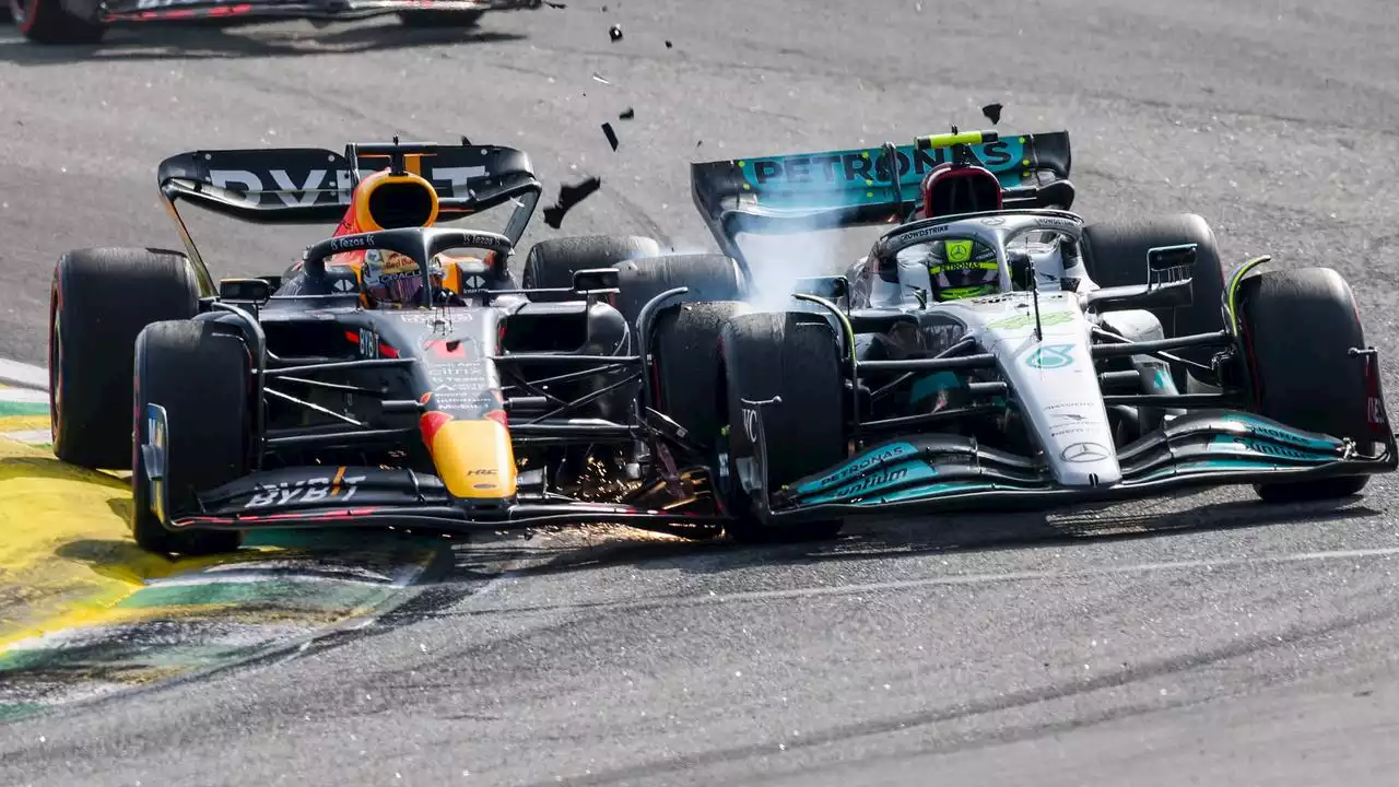 Verstappen zesde in Brazilië na incident met Hamilton, Russell pakt eerste zege