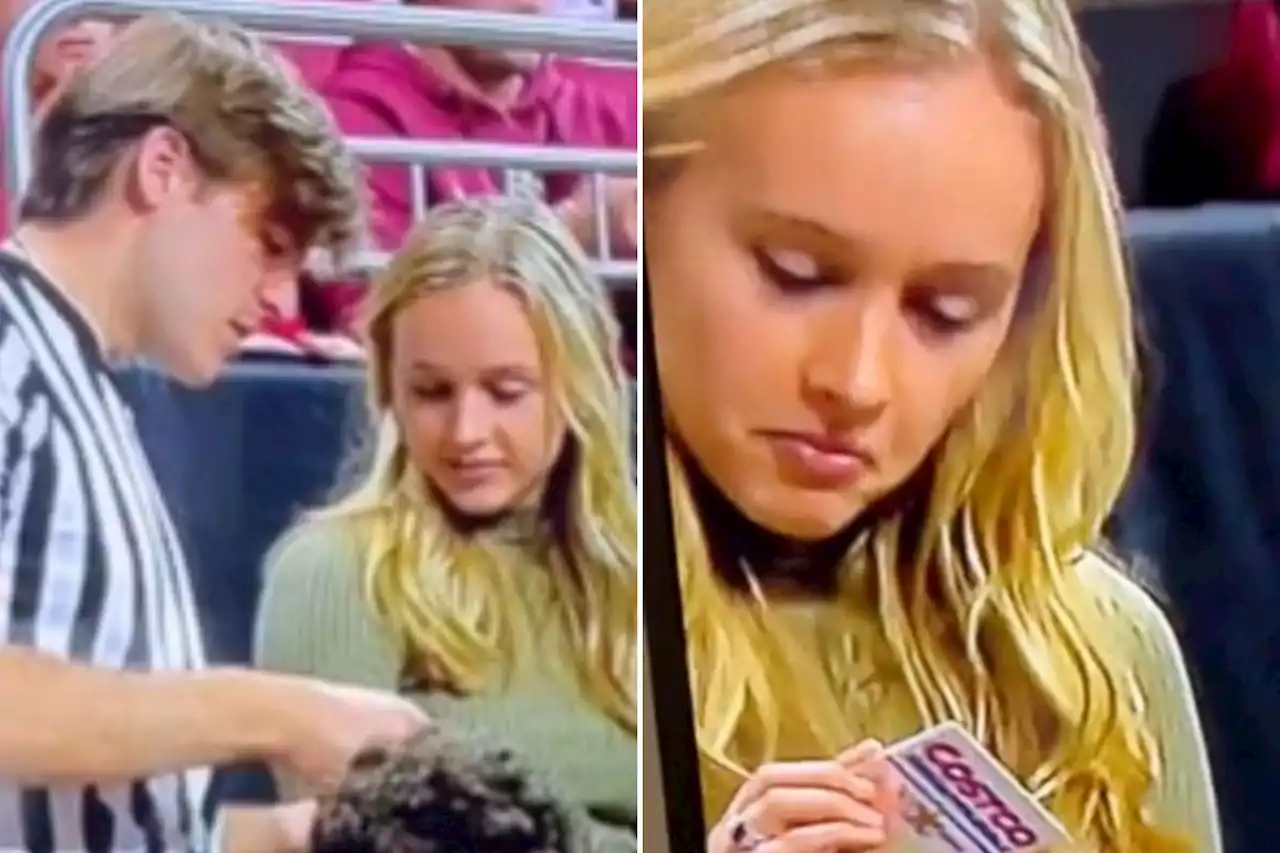 Fan appearing to flirt with Costco card during Detroit Mercy-Boston College game goes viral