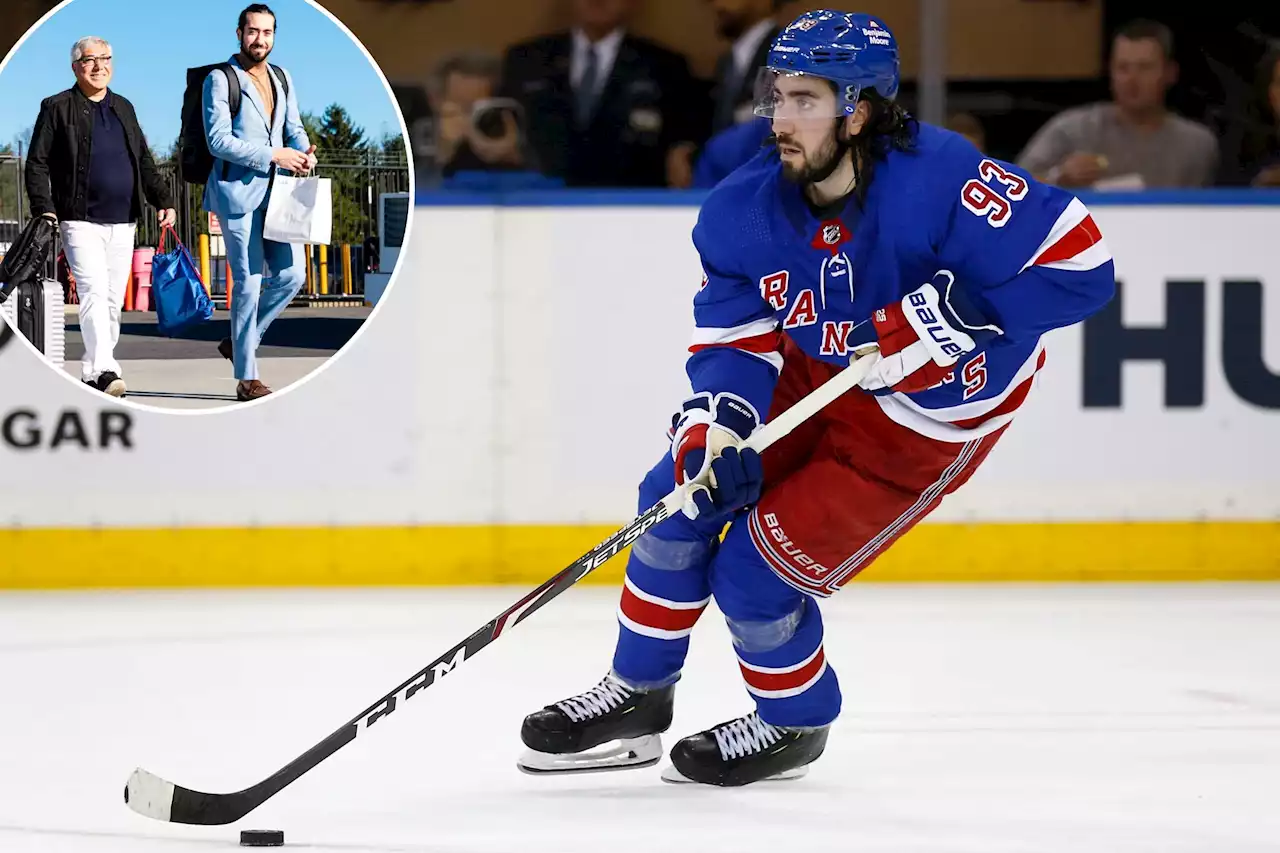 Mika Zibanejad’s dad takes in Rangers’ win as son surpasses milestone