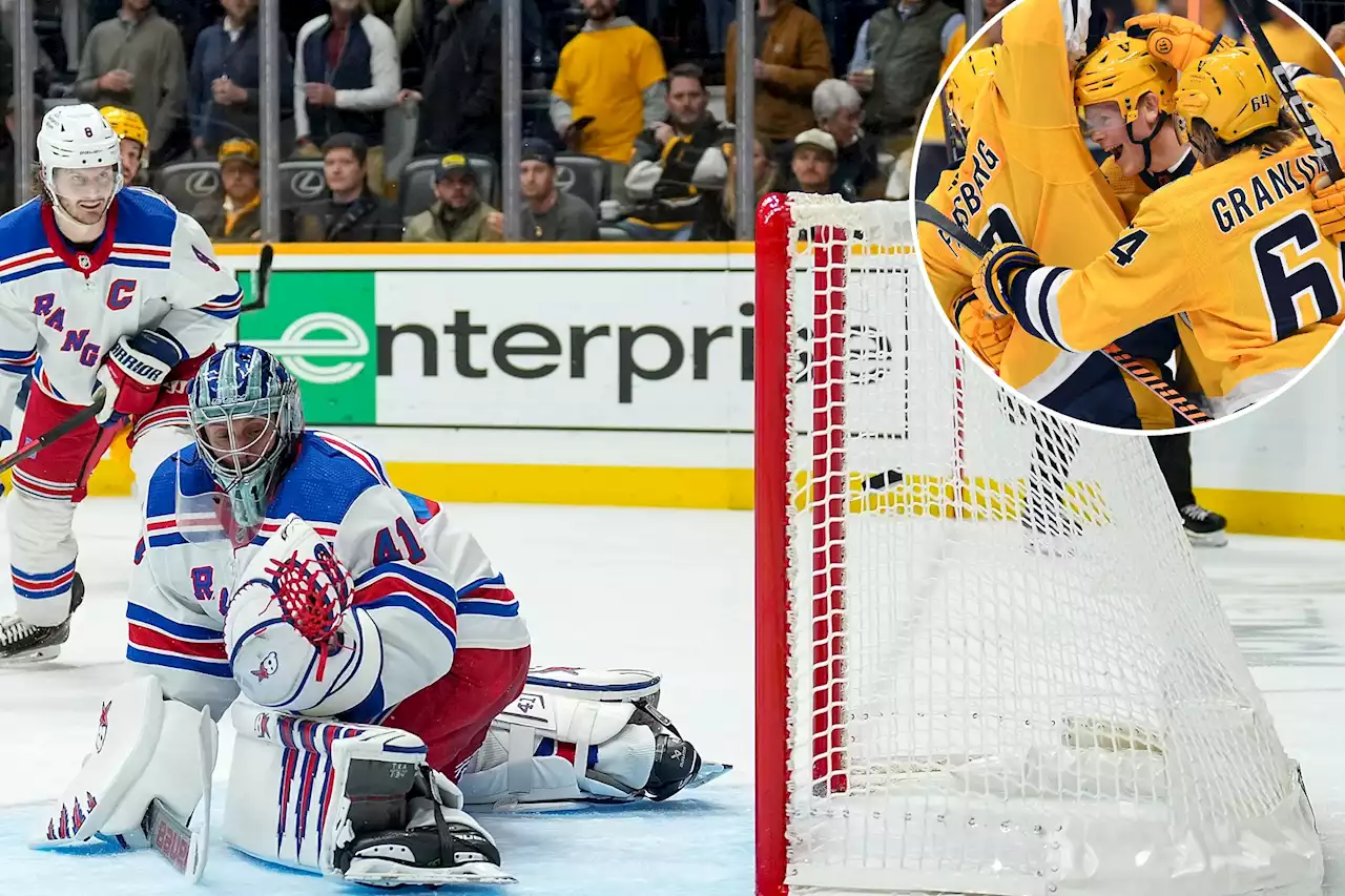 Rangers miss too many chances as offense goes quiet in loss to Predators