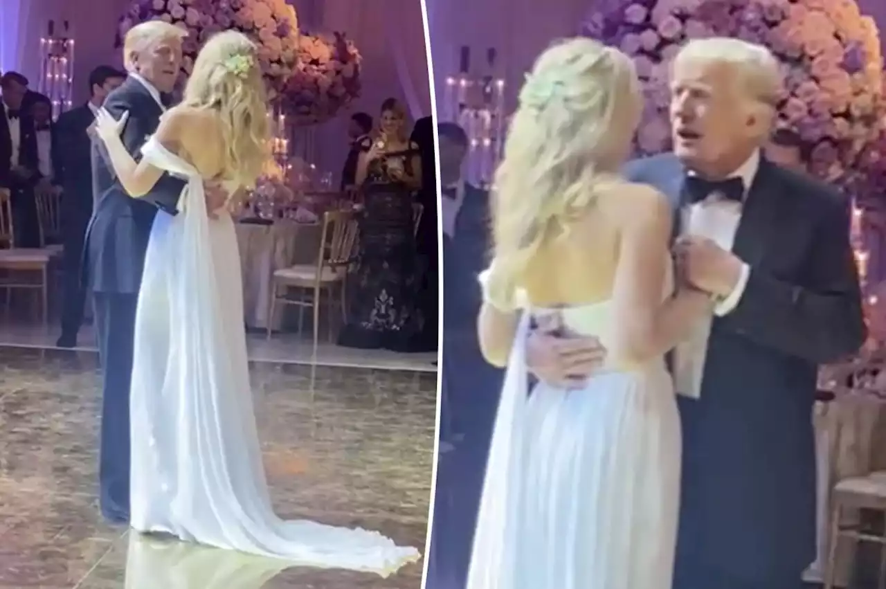 Watch Donald Trump give a toast and dance at daughter Tiffany’s wedding