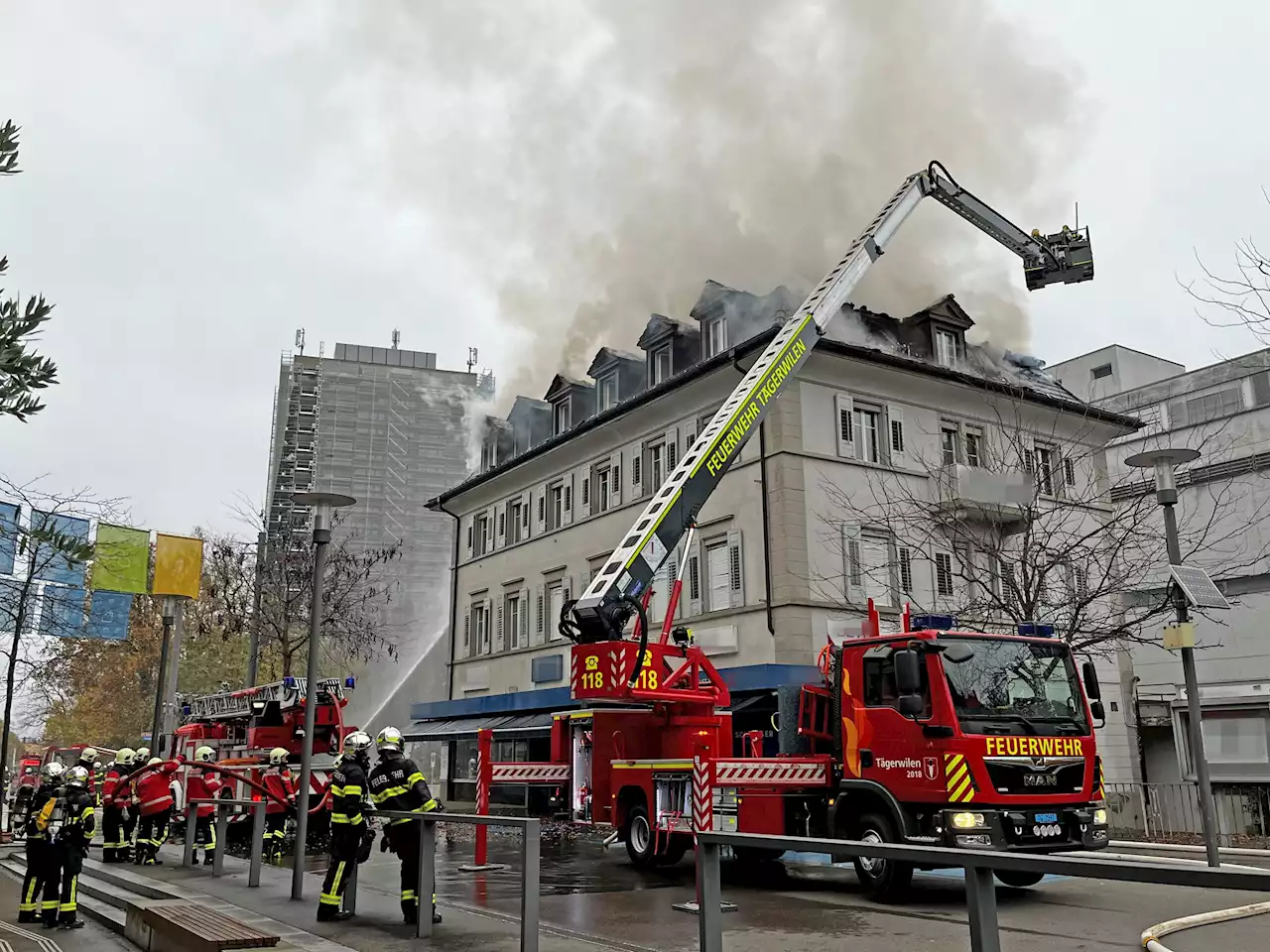 Kreuzlingen TG: Brand von Dachstock