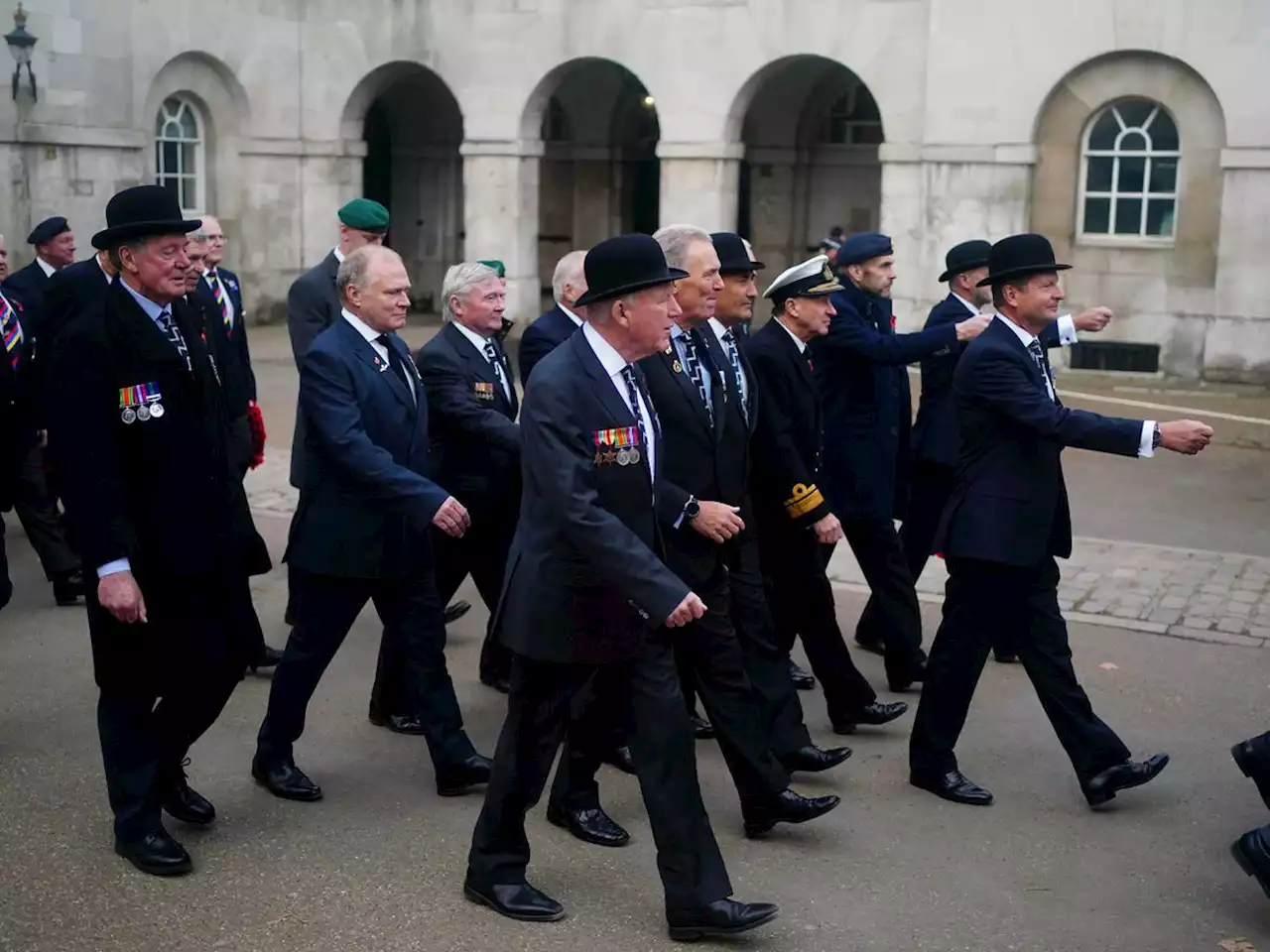 King leads Remembrance Sunday service at Cenotaph for first time as monarch