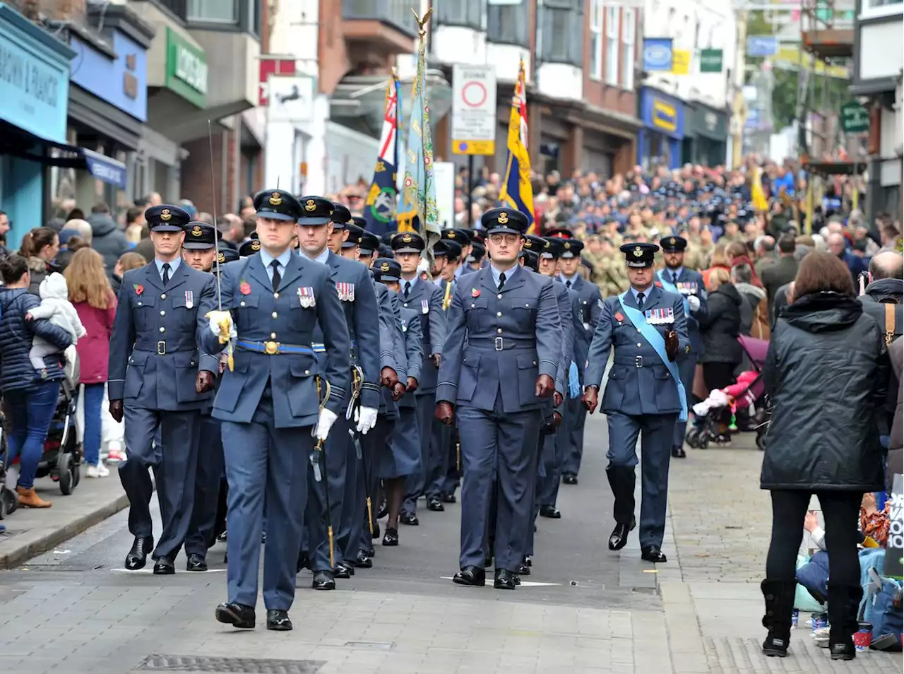 Thousands gather for Remembrance services across Shropshire