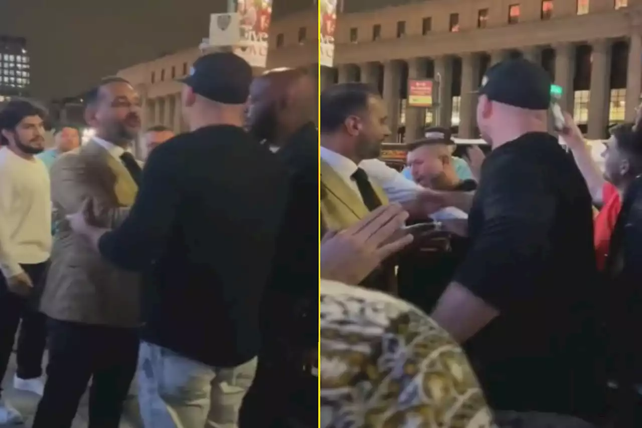 Nate Diaz lands hellacious slap during UFC 281 scuffle with Conor McGregor’s training partner, Dillon Danis, after hitting Jake Paul team member ahead of Anderson Silva fight