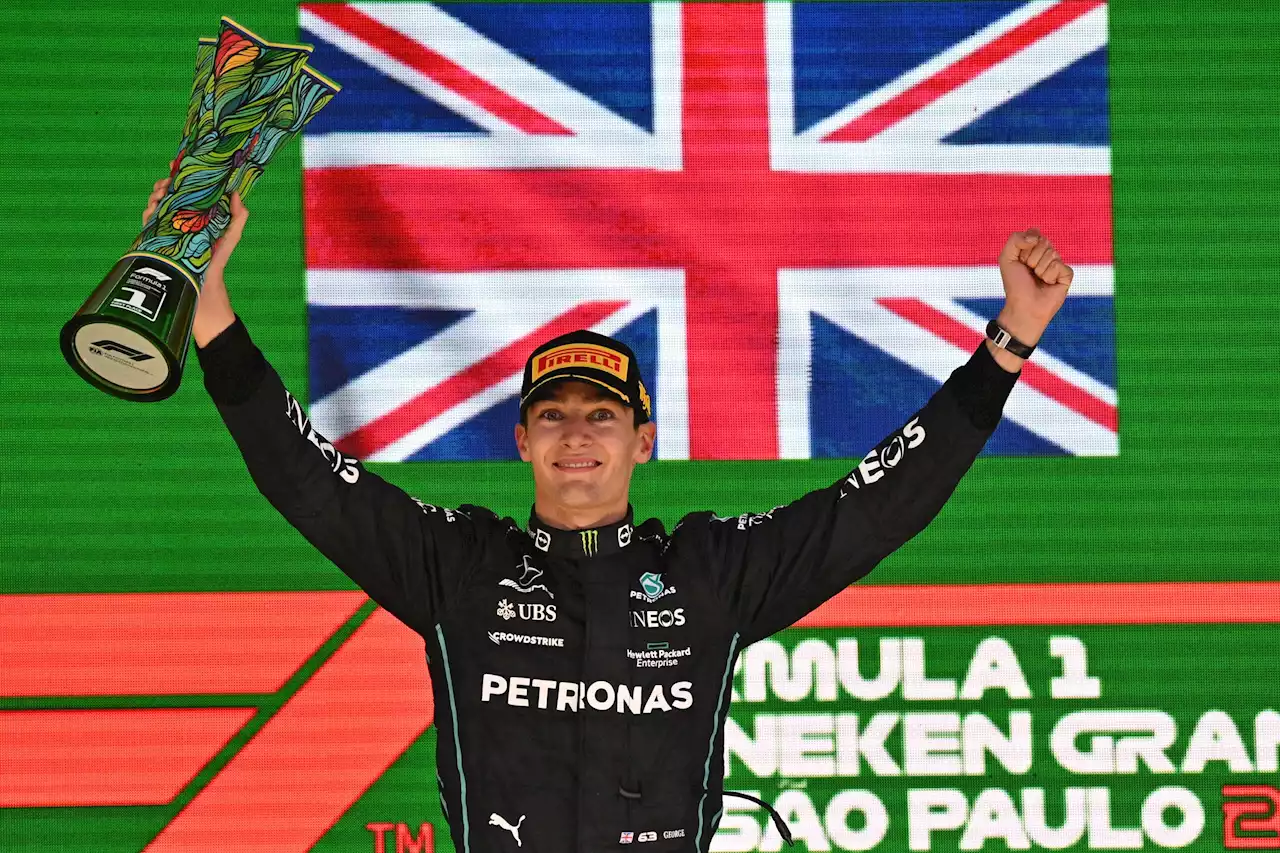 Russell emotional as he secures first F1 win, while Hamilton and Verstappen collide