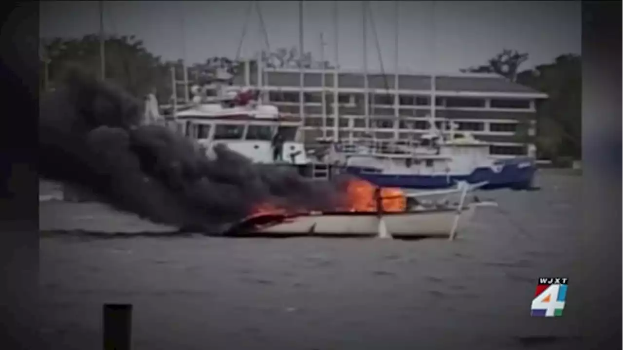 Jacksonville woman loses ‘home on the water’ after boat catches fire during Nicole