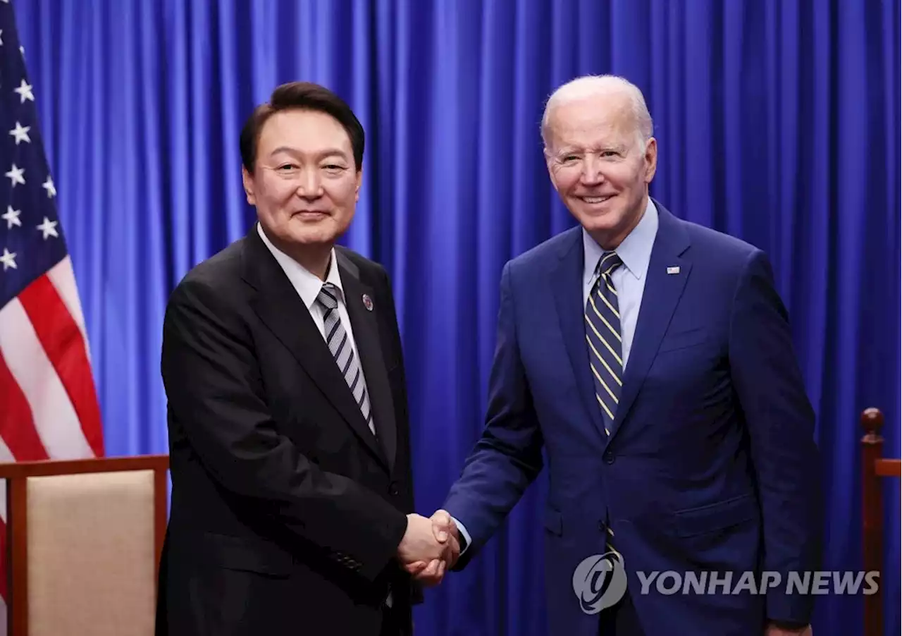 尹-바이든 '북핵 사용시 가용수단 활용해 압도적 힘으로 대응'(종합) | 연합뉴스