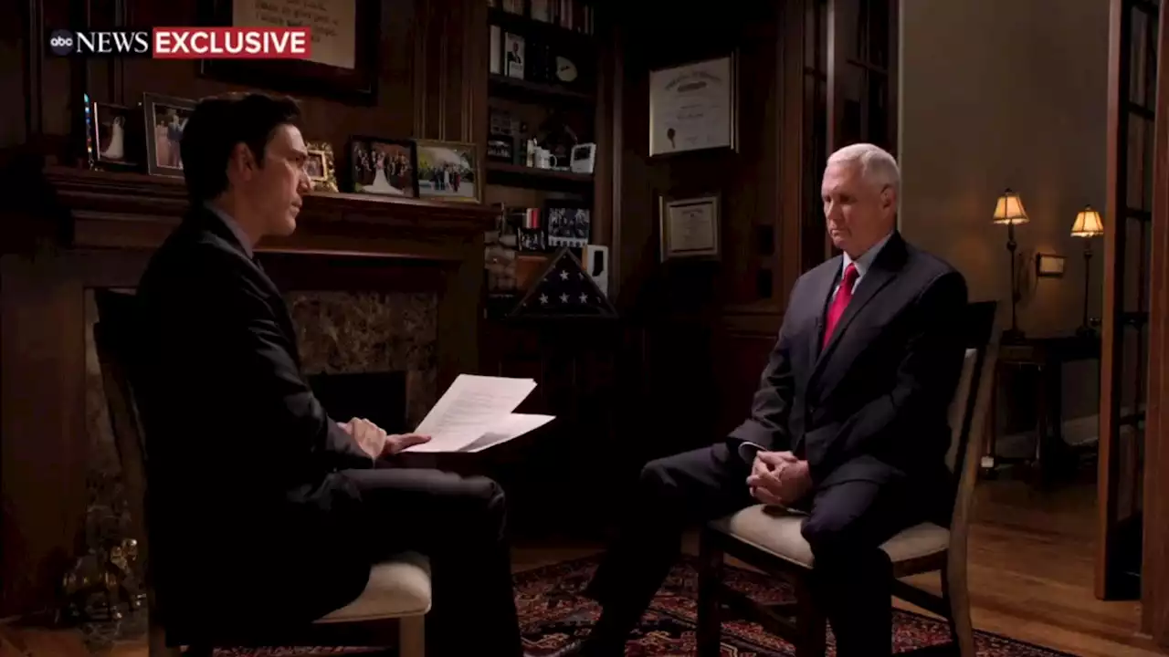 Former Vice President Mike Pence sits down in exclusive interview with David Muir