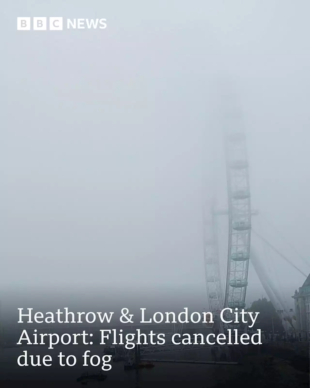 Heathrow & London City Airport: Flights cancelled due to fog