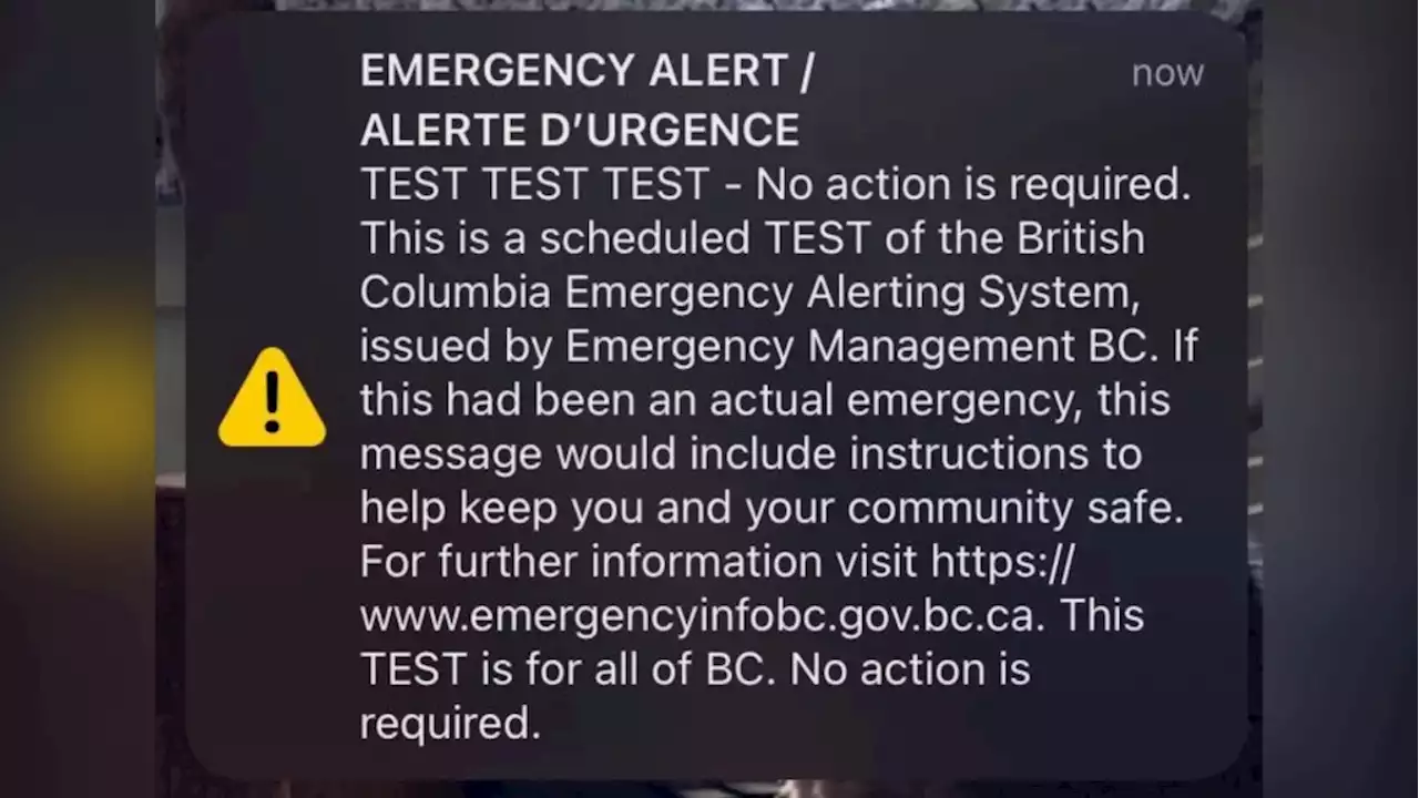 What's that sound? B.C. testing emergency alert system this week