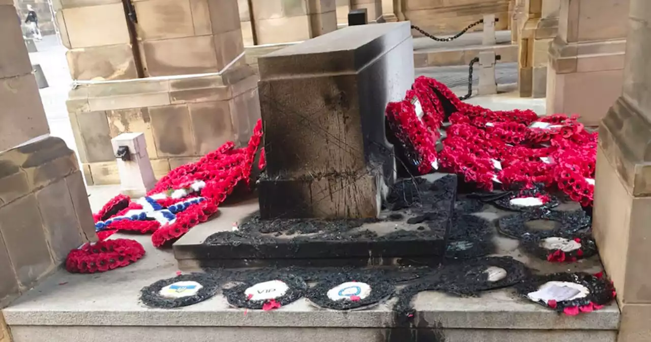 Nicola Sturgeon slams thugs who torched Remembrance Sunday wreaths