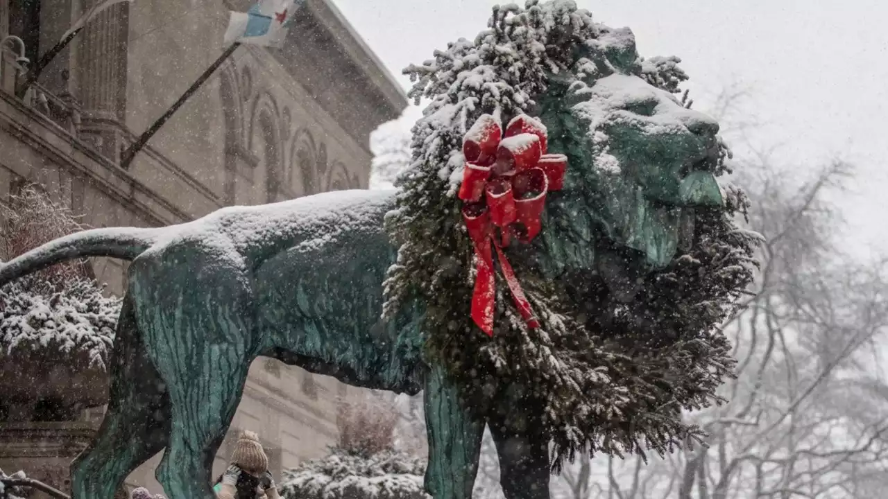 First came the cold and now comes the snow for Chicago