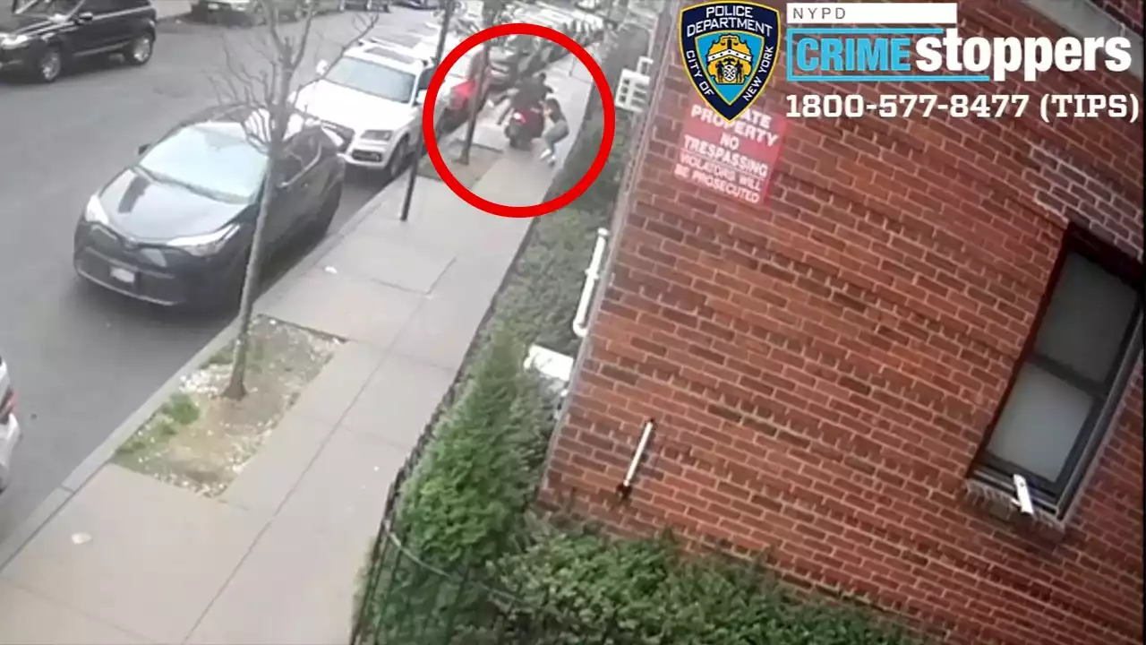 12-year-old girl dragged down NYC street by robbers on motor bike