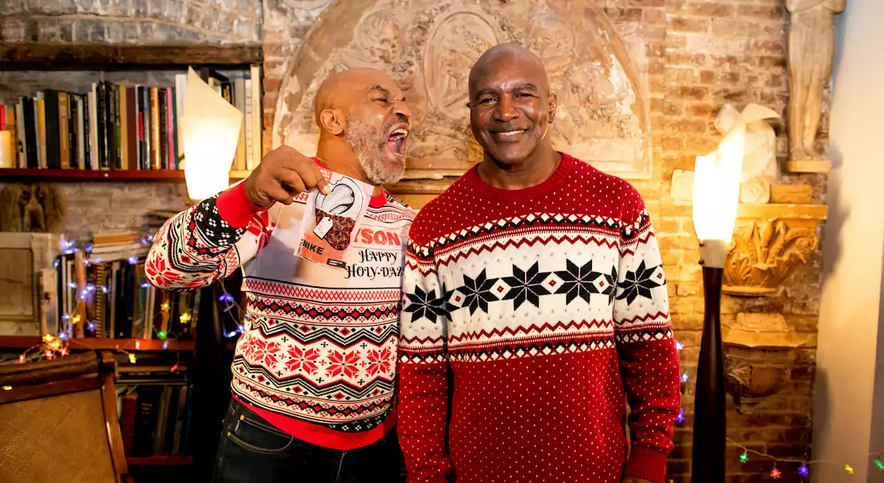 Mike Tyson, Evander Holyfield team up for cannabis product based on famous boxing moment, stump for legal weed