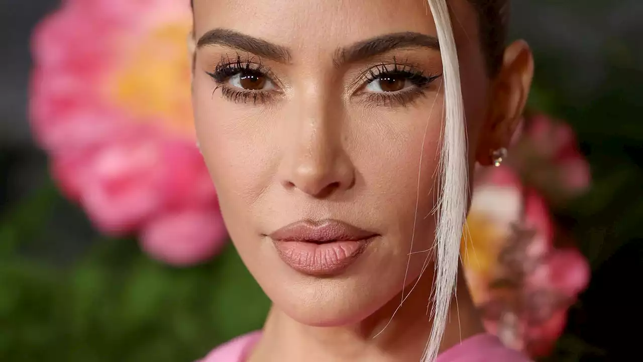 Kim Kardashian went full Balenciaga barbie in a baby pink cut-out gown