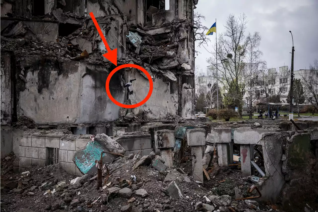 Banksy Takes Credit For Bombed-Out Building Art In Ukraine – And Could Be Behind More