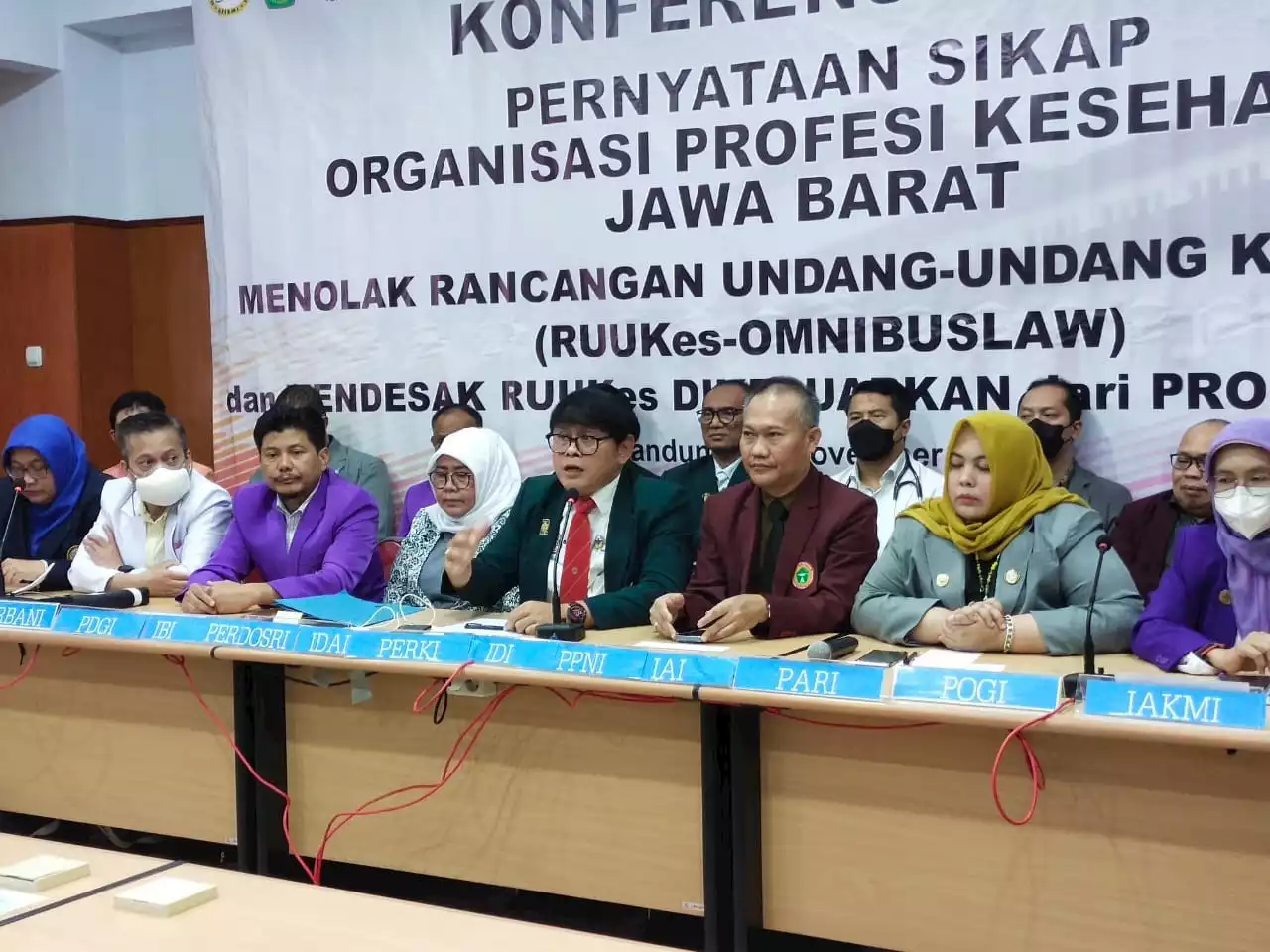 Organisasi Profesi Kesehatan di Jabar Tolak RUU Omnibuslaw