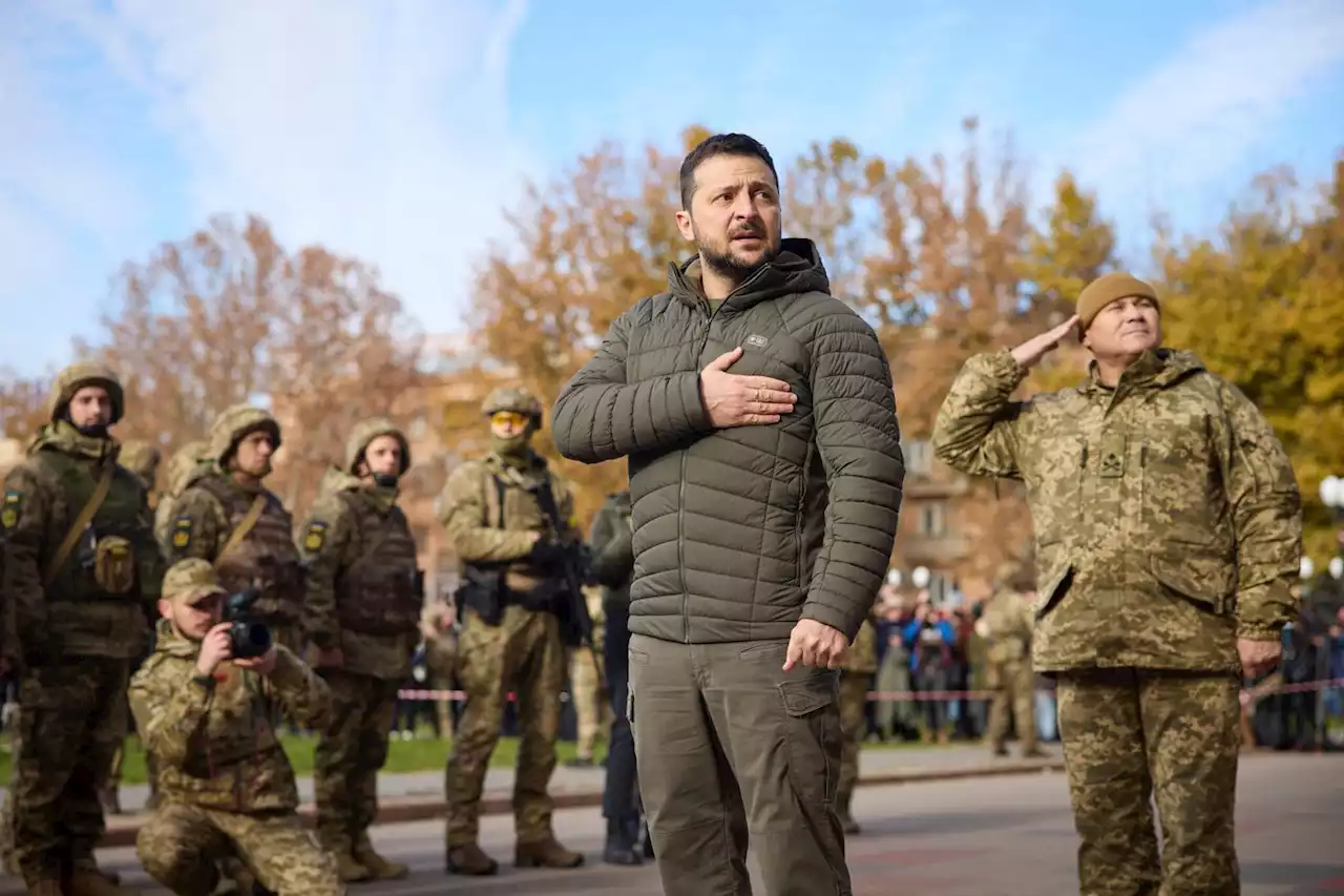 Guerre en Ukraine : Volodymyr Zelensky dans Kherson libérée